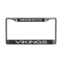 Wholesale-Minnesota Vikings GLITTER BACKGROUND Lic Plt Frame S/L Printed