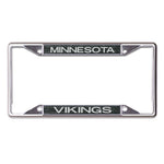 Wholesale-Minnesota Vikings GLITTER BACKGROUND Lic Plt Frame S/S Printed