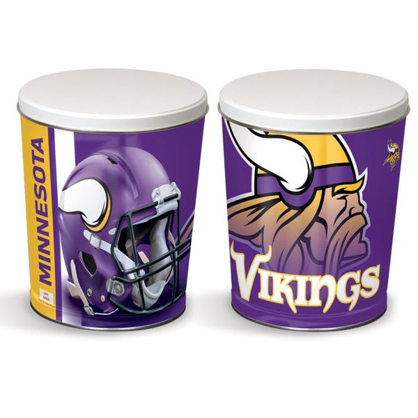 Wholesale-Minnesota Vikings Gift Tin tapered 3 gallon