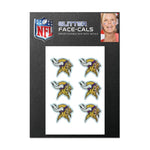 Wholesale-Minnesota Vikings Glitter Tattoo 6 Pack