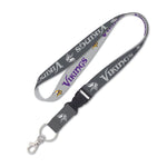 Wholesale-Minnesota Vikings Gray Lanyard w/detachable buckle 1"