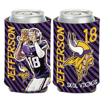 Wholesale-Minnesota Vikings Griddy Can Cooler 12 oz. Justin Jefferson