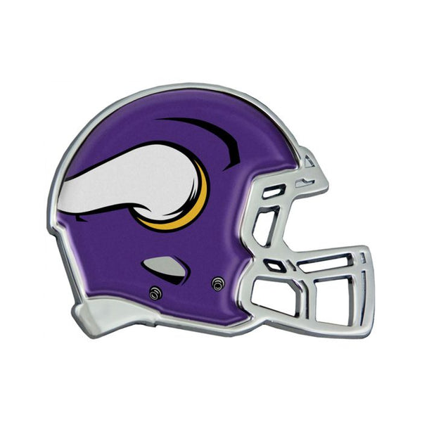 Wholesale-Minnesota Vikings HELMET Chrome Metal Domed Emblem