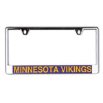 Wholesale-Minnesota Vikings Lic Plate Frame B/O Printed