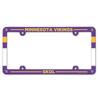 Wholesale-Minnesota Vikings Lic Plate Frame Full Color