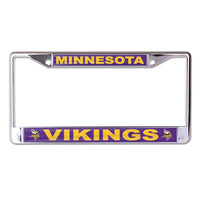 Wholesale-Minnesota Vikings Lic Plt Frame S/L Printed