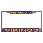 Wholesale-Minnesota Vikings Lic Plt Frame S/L Printed