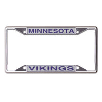 Wholesale-Minnesota Vikings Lic Plt Frame S/S Printed