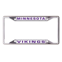 Wholesale-Minnesota Vikings Lic Plt Frame S/S Printed