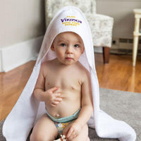 Wholesale-Minnesota Vikings / Littlest Fan NFL Slogan All Pro Hooded Baby Towel