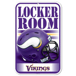 Wholesale-Minnesota Vikings Locker Room Plastic Sign 11" x 17"