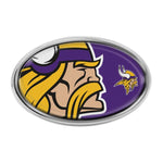 Wholesale-Minnesota Vikings MEGA Chrome Metal Domed Emblem