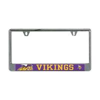 Wholesale-Minnesota Vikings MEGA Lic Plate Frame B/O Printed