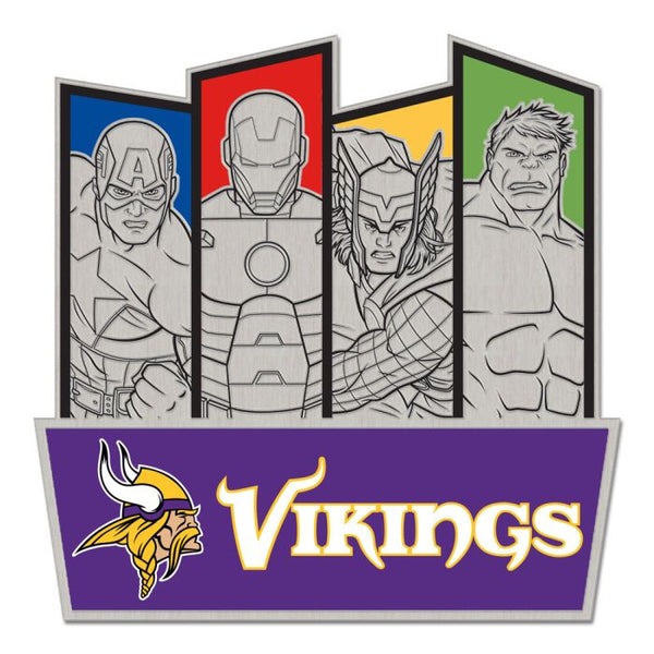 Wholesale-Minnesota Vikings / Marvel (C) 2021 Marvel Collector Pin Jewelry Card