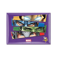 Wholesale-Minnesota Vikings / Marvel (C) 2021 Marvel Metal Magnet 2.5" x 3.5"