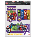 Wholesale-Minnesota Vikings / Marvel (C) 2021 Marvel Multi Use 3 Fan Pack