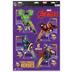 Wholesale-Minnesota Vikings / Marvel (C) 2021 Marvel Multi-Use Decal 11" x 17"