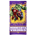 Wholesale-Minnesota Vikings / Marvel (C) 2021 Marvel Spectra Beach Towel 30" x 60"