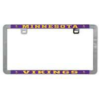 Wholesale-Minnesota Vikings Metal Lic. Plate Frame Slim