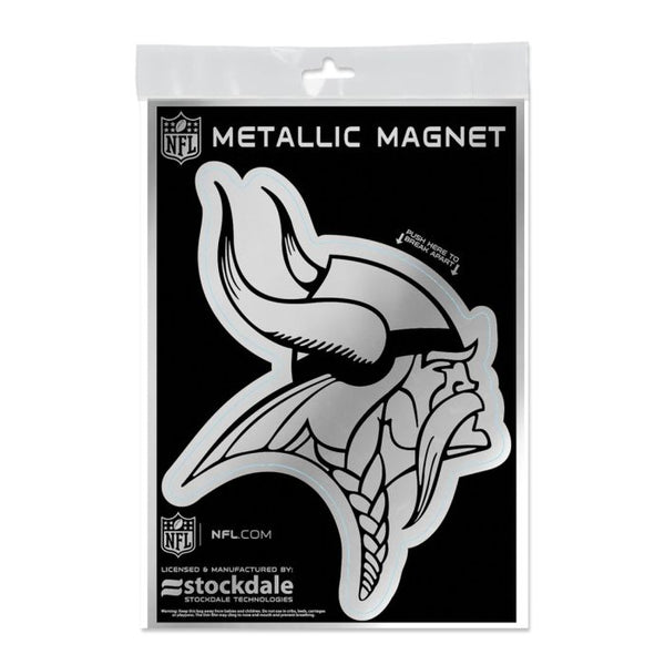 Wholesale-Minnesota Vikings Metallic Magnets 5" x 7"