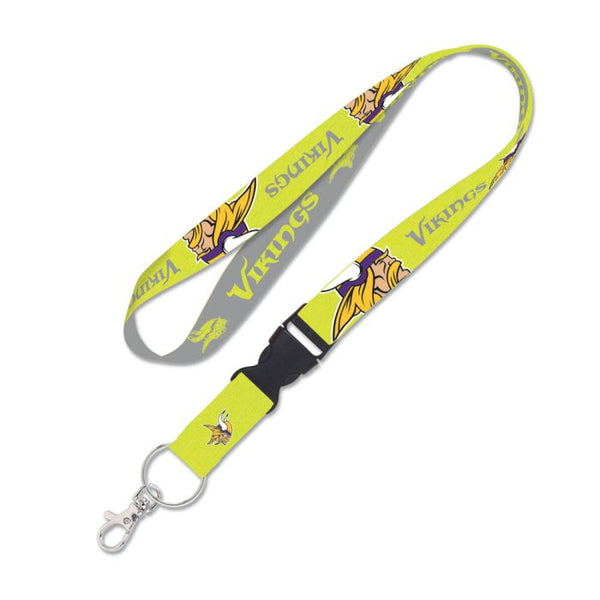 Wholesale-Minnesota Vikings NEON Lanyard w/detachable buckle 1"