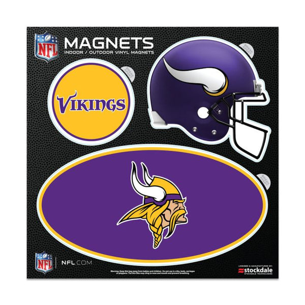 Wholesale-Minnesota Vikings Outdoor Magnets 6" x 6"