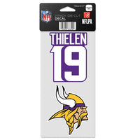 Wholesale-Minnesota Vikings Perfect Cut Decal Set of two 4"x4" Adam Thielen