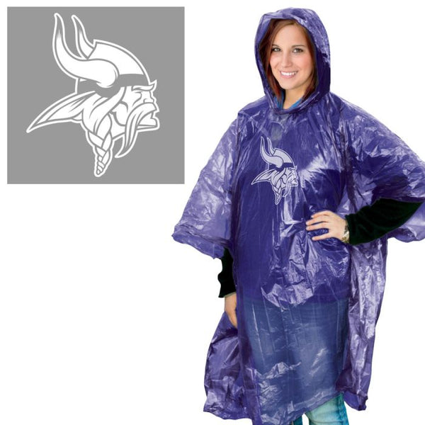 Wholesale-Minnesota Vikings Rain Poncho