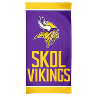 Wholesale-Minnesota Vikings SLOGAN Spectra Beach Towel 30" x 60"