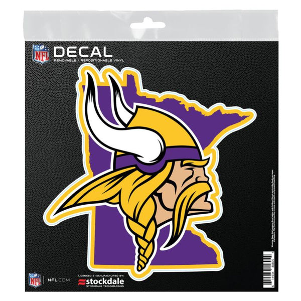 Wholesale-Minnesota Vikings STATE SHAPE All Surface Decal 6" x 6"