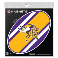 Wholesale-Minnesota Vikings STRIPES Outdoor Magnets 6" x 6"