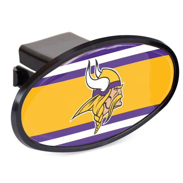 Wholesale-Minnesota Vikings STRIPES Oval 2" Hitch Receiver