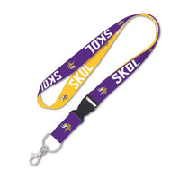 Wholesale-Minnesota Vikings Slogan Lanyard w/detachable buckle 1"