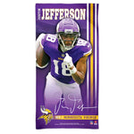 Wholesale-Minnesota Vikings Spectra Beach Towel 30" x 60" Justin Jefferson