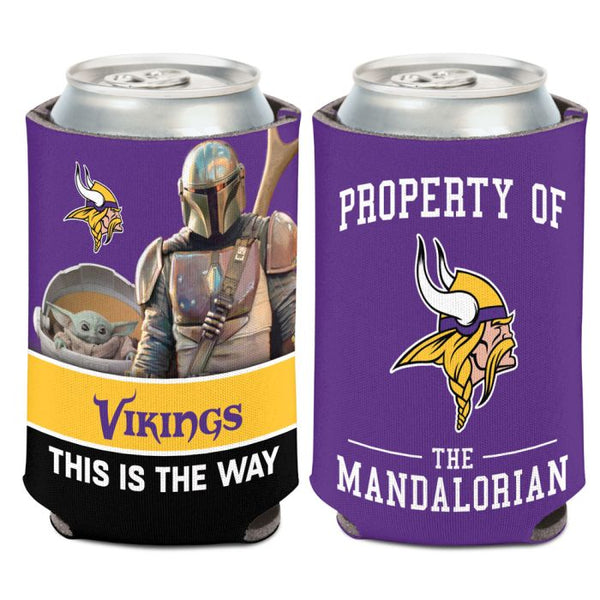 Wholesale-Minnesota Vikings / Star Wars MAndalorian Can Cooler 12 oz.