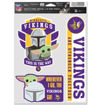 Wholesale-Minnesota Vikings / Star Wars Mandalorian Multi Use 3 Fan Pack