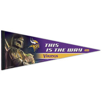 Wholesale-Minnesota Vikings / Star Wars Mandalorian Premium Pennant 12" x 30"