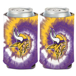 Wholesale-Minnesota Vikings Tie Dye Can Cooler 12 oz.