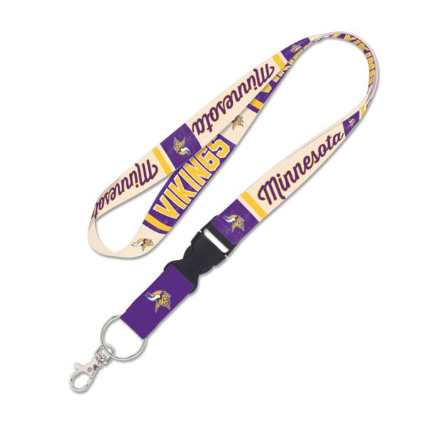 Wholesale-Minnesota Vikings VINTAGE Lanyard w/detachable buckle 1"