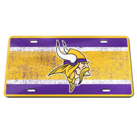 Wholesale-Minnesota Vikings VINTAGE Specialty Acrylic License Plate