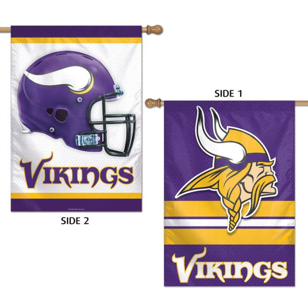 Wholesale-Minnesota Vikings Vertical Flag 2 Sided 28" x 40"