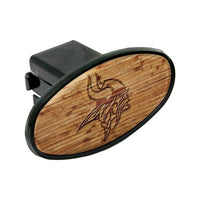 Wholesale-Minnesota Vikings WOOD Oval 2" Hitch Receiver