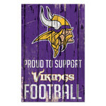 Wholesale-Minnesota Vikings Wood Sign 11" x 17" 1/4" thick