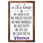 Wholesale-Minnesota Vikings Wood Sign 11" x 17" 1/4" thick