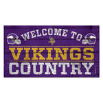 Wholesale-Minnesota Vikings Wood Sign 13"x24" 1/4" thick