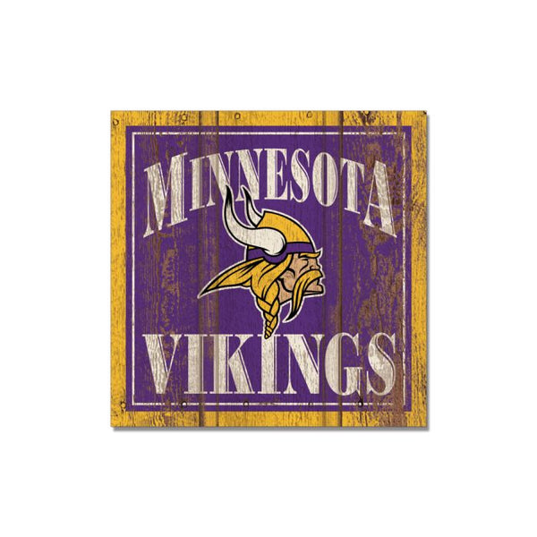 Wholesale-Minnesota Vikings Wooden Magnet 3" X 3"