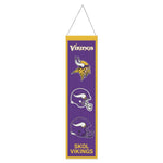 Wholesale-Minnesota Vikings Wool Banner 8" x 32"