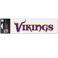 Wholesale-Minnesota Vikings Wordmark Design Perfect Cut Decals 3" x 10"