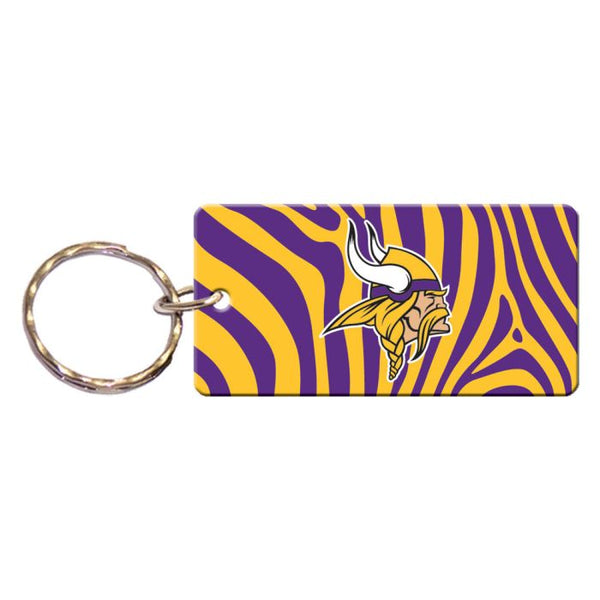 Wholesale-Minnesota Vikings ZEBRA Keychain Rectangle