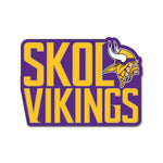 Wholesale-Minnesota Vikings slogan Collector Enamel Pin Jewelry Card